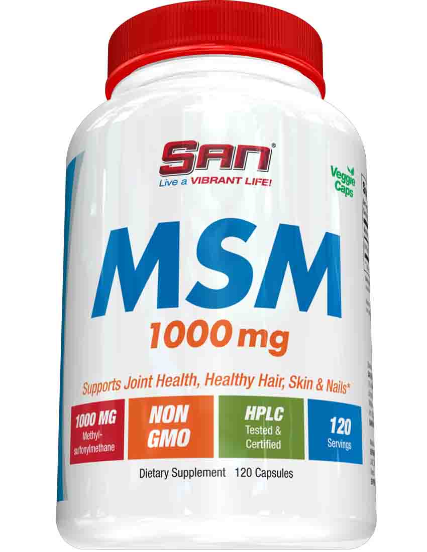 

Витамины и БАДы для суставов SAN MSM 1000 mg 120 капс.
