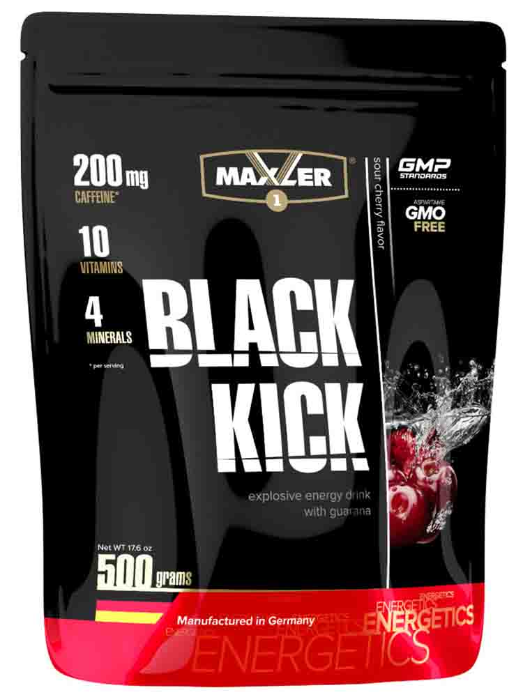 Энергетики Maxler (Макслер) Black Kick 500 гр. вишня