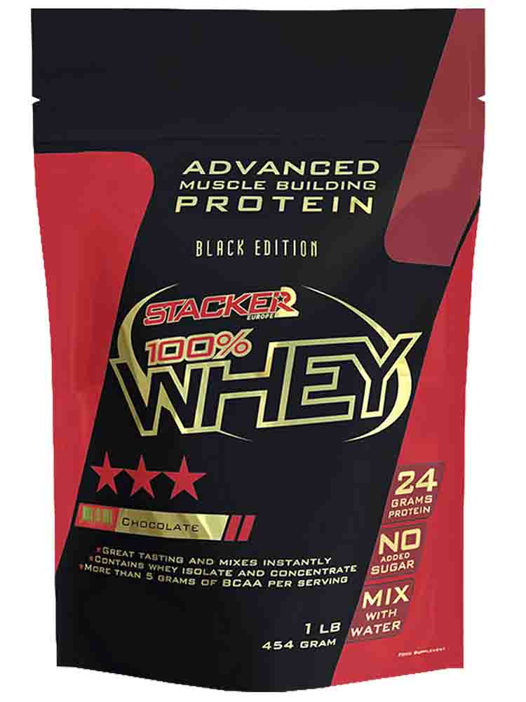 Протеины Stacker2 Europe 100% Whey 454 гр. капучино