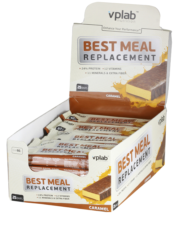 Протеиновые батончики VPLab Nutrition Best Meal Replacement Bar 60 гр. шоколад с апельсином