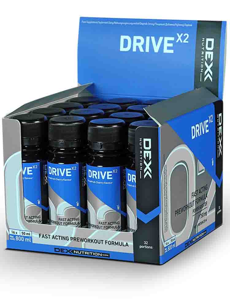 Предтренировочные комплексы DEX Nutrition Drive Box 50 мл. грейпфрут-вишня