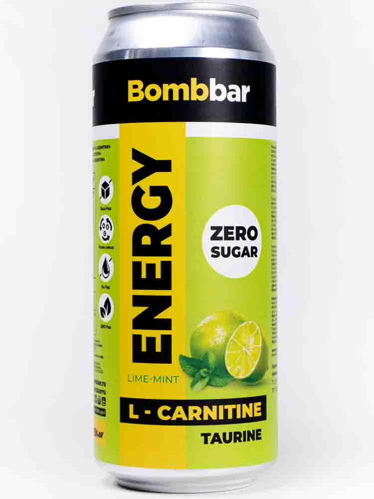 Л-карнитин BombBar Напиток L-Carnitine 500 мл. лайм-мята