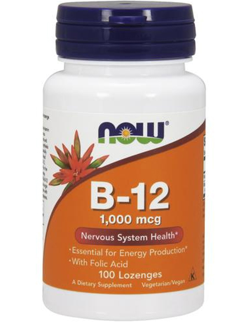 Витамины группы B NOW Vitamin B-12 1,000 mcg 100 пастилок