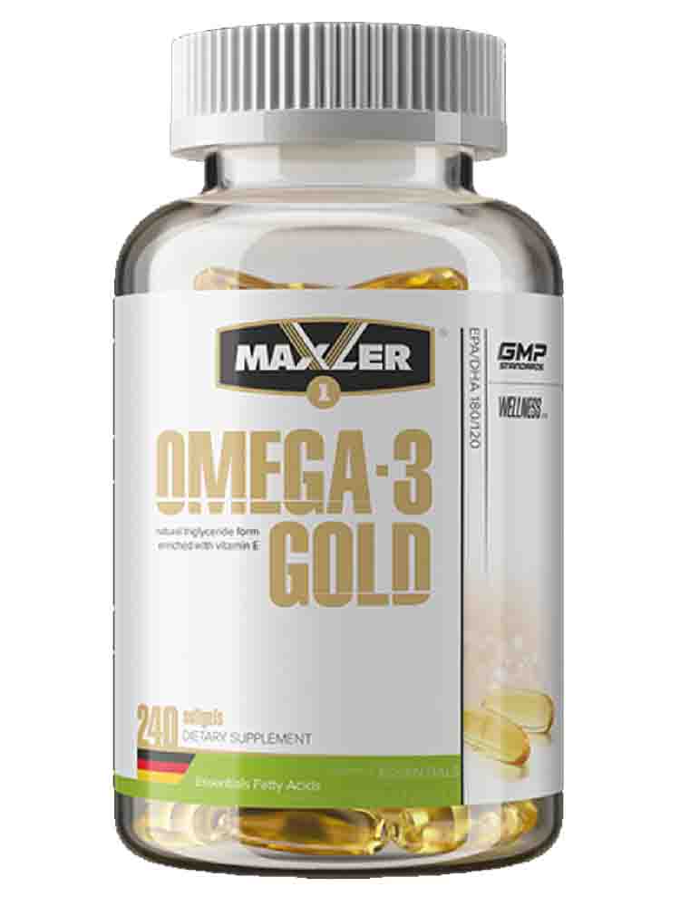 

Жирные кислоты Maxler (Макслер) Omega-3 Gold 120 гел.капс.
