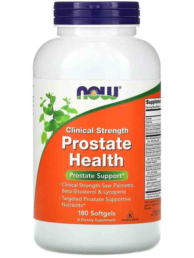 Препараты для здоровья NOW Clinical Strength Prostate Health 90 гел.капс.