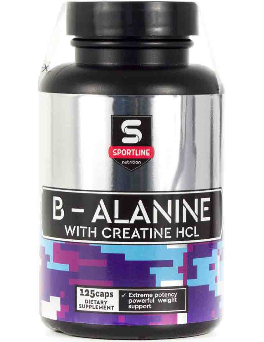 Sportline Nutrition Отдельные аминокислоты Sportline Nutrition B-Alanine + Creatine HCL 125 капс.