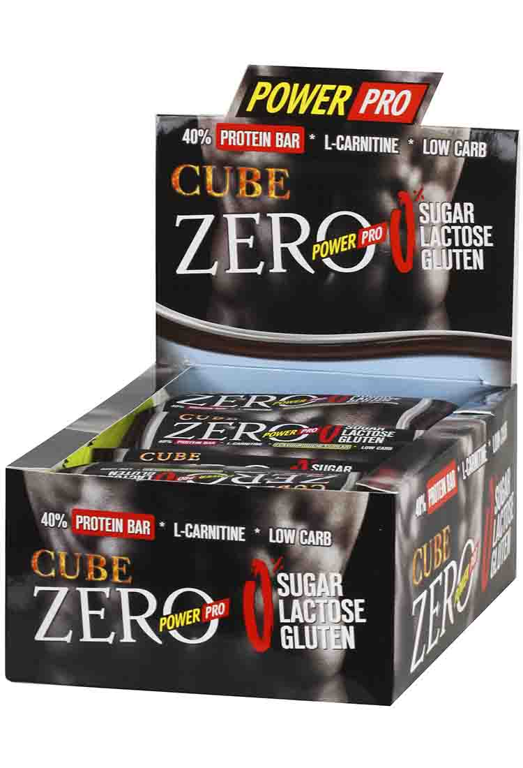 Протеиновые батончики POWER PRO Батончик протеиновый Zero CUBE 50 гр. шоколад