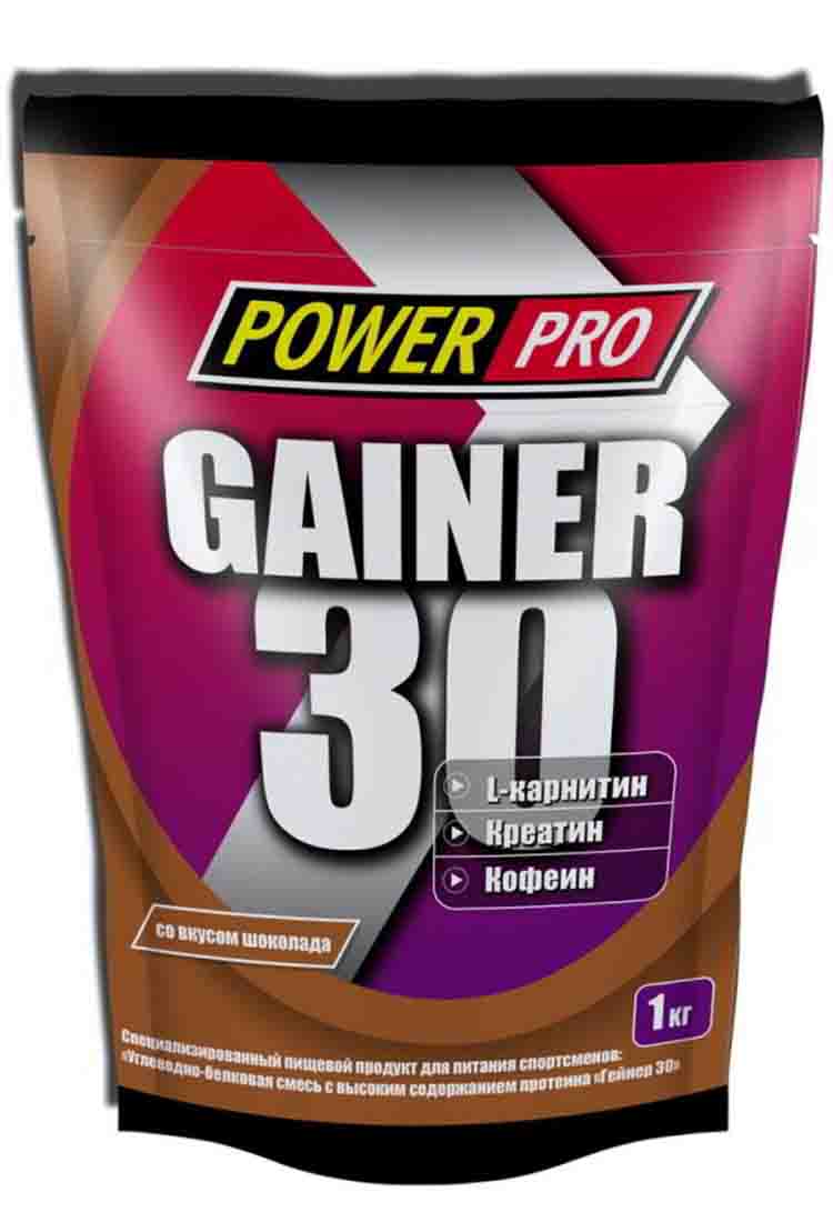 Гейнеры POWER PRO Gainer 30 1000 гр. шоколад