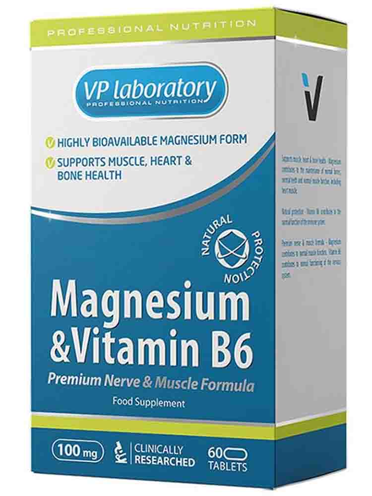 Минералы VPLab Nutrition Magnesium + B6 60 табл.