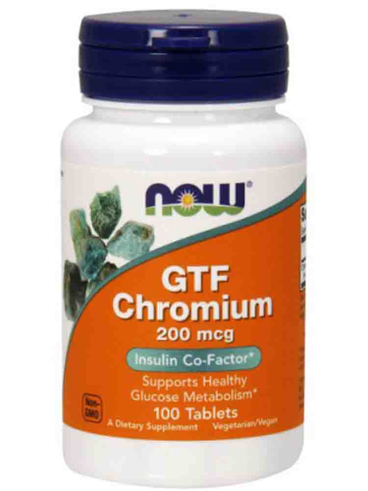 

Минералы NOW GTF Chromium 100 табл.
