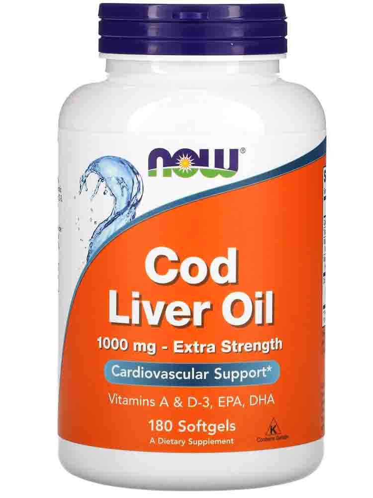 

Витамины и БАДы для суставов NOW Cod Liver Oil 1000mg 90 гел.капс.