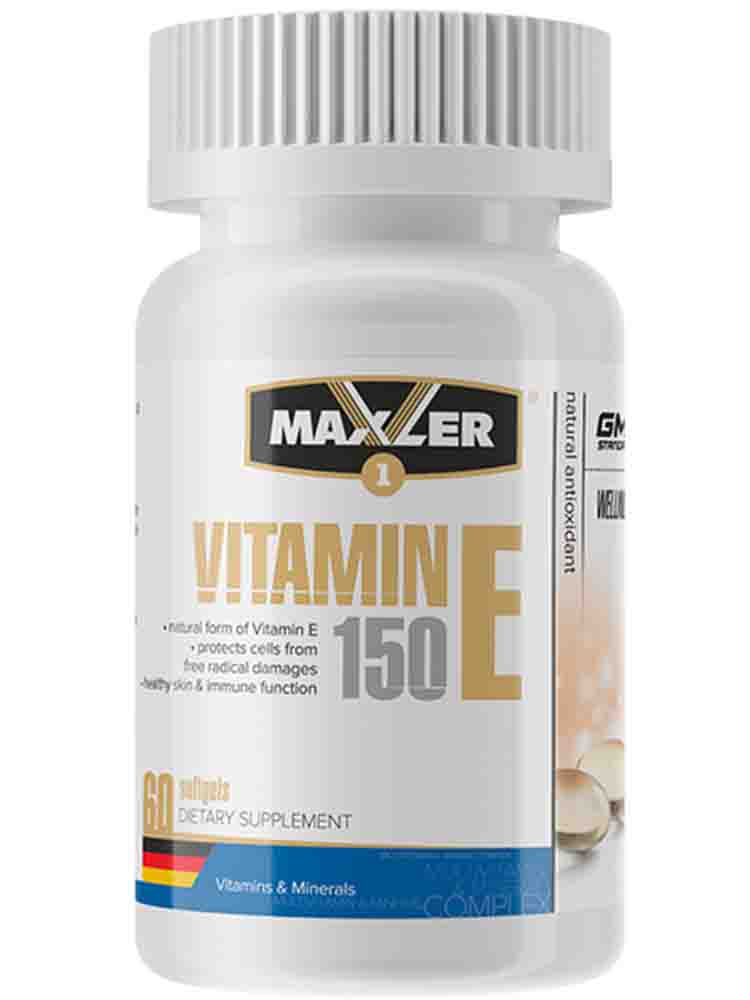 Отдельные витамины Maxler (Макслер) Vitamin E 60 гел.капс.