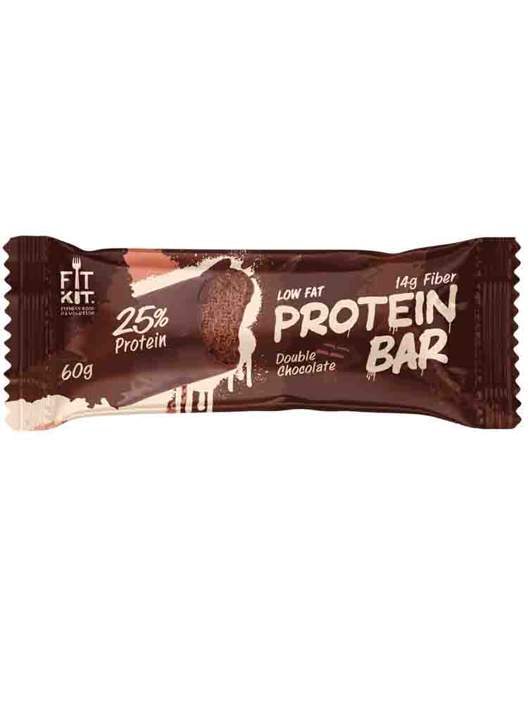 Протеиновые батончики FitKit Protein Bar 60 гр. шоколад-фундук