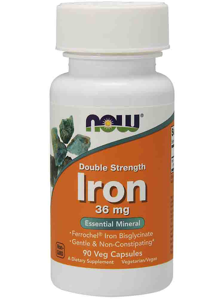 

Минералы NOW IRON 36MG FERROCHEL 90 капс.