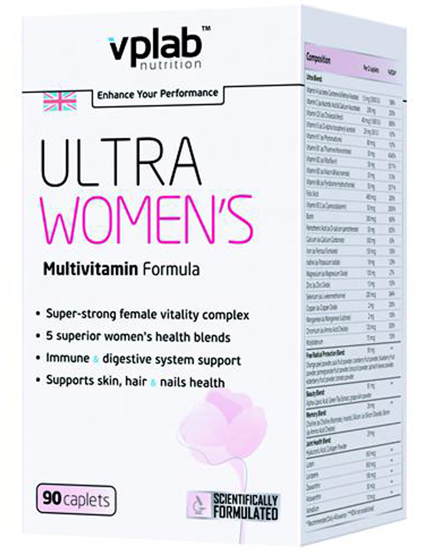 

Витаминные комплексы VPLab Nutrition Ultra Women's Multivitamin 180 капс.