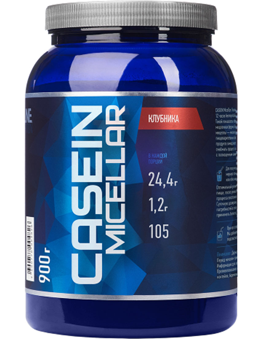 Протеины R-Line Casein Micellar 900 гр. клубника