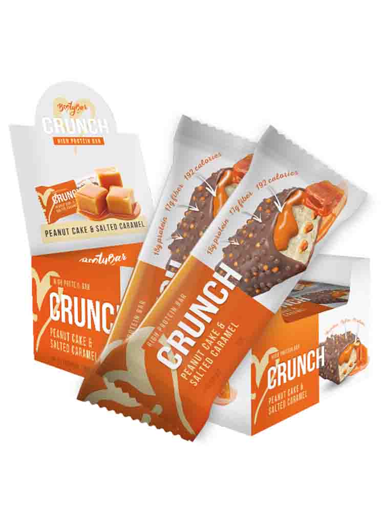 Протеиновые батончики BootyBar Crunch Bar 60 гр. арахисовый пирог и соленая карамель