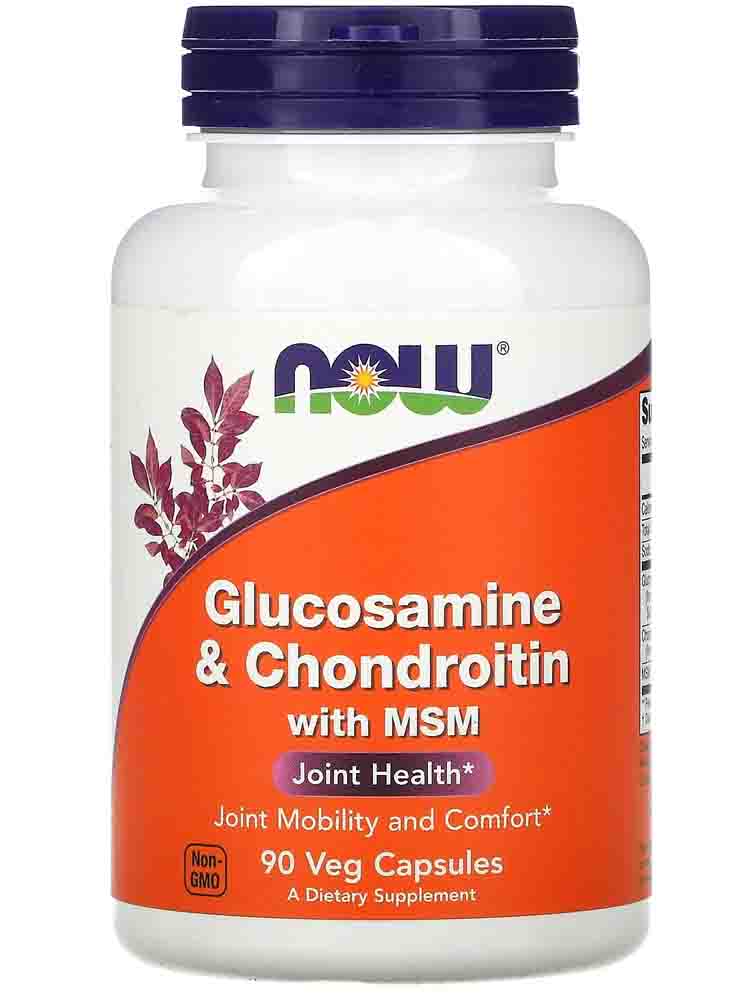 

Витамины и БАДы для суставов NOW Glucosamine Chondroitin + MSM 180 капс.