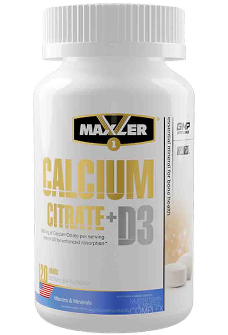 Минералы Maxler (Макслер) Calcium Citrate + D3 120 табл.