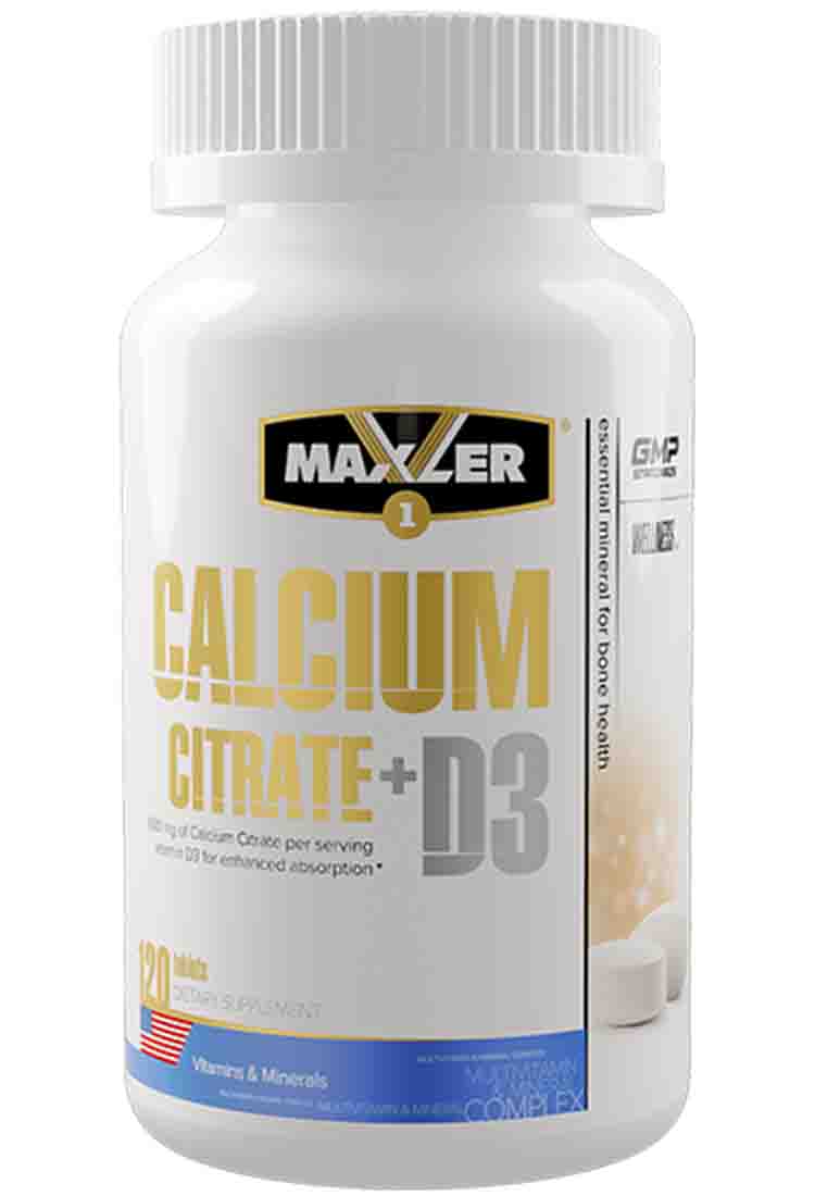 

Минералы Maxler (Макслер) Calcium Citrate + D3 120 табл.