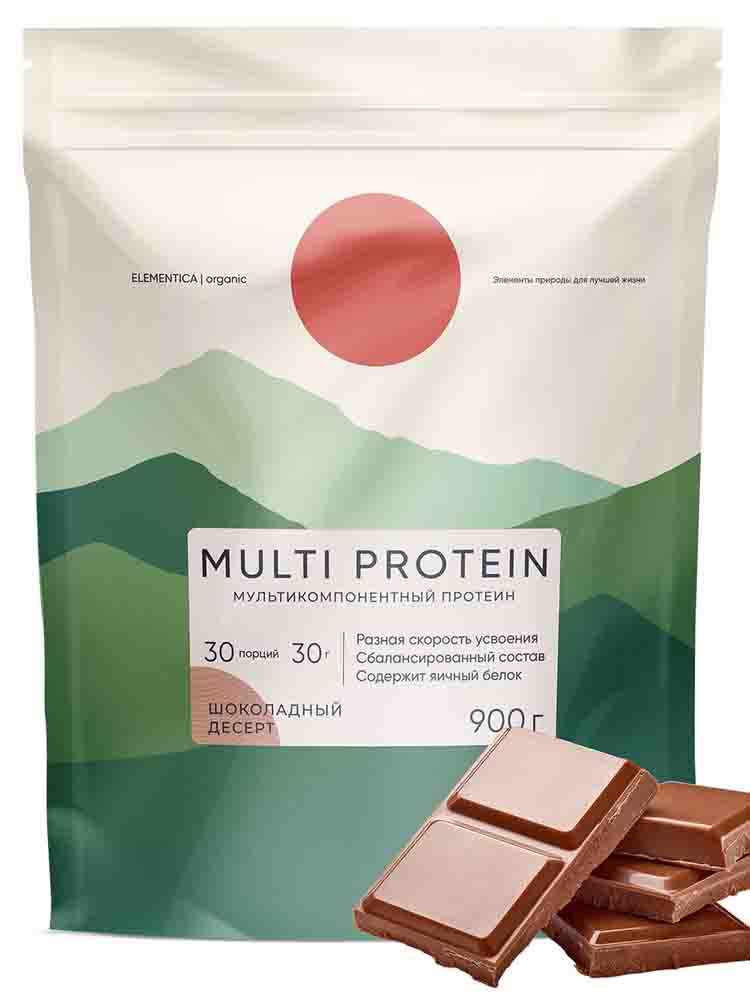 Протеины Elementica Multi Protein 900 гр. банановый мусс