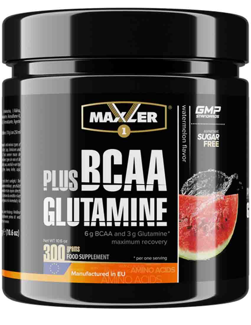 BCAA Maxler (Макслер) BCAA + Glutamine 300  гр. лимонадный чай