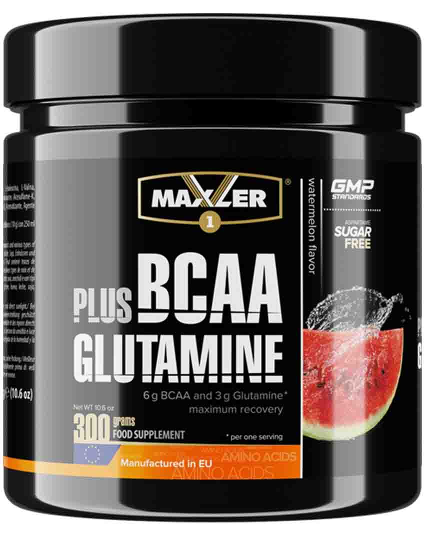 

BCAA Maxler (Макслер) BCAA + Glutamine 300 гр. лимонадный чай