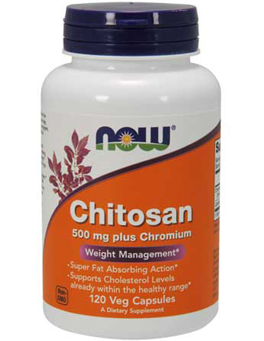 Жиросжигатели NOW Chitosan Plus 500 мг 120 капс.