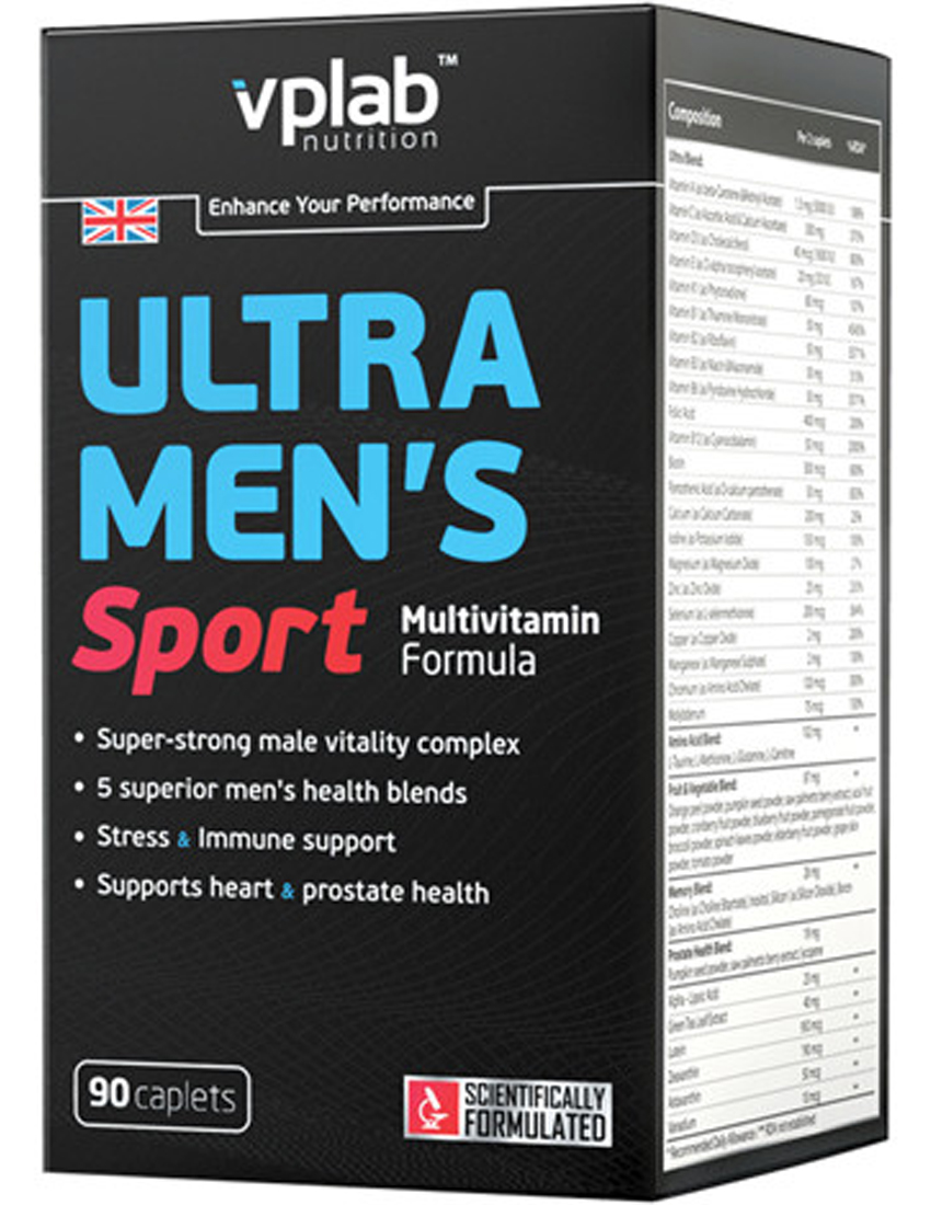 Витаминные комплексы VPLab Nutrition Ultra Men's Sport Multivitamin Formula 90 капс.