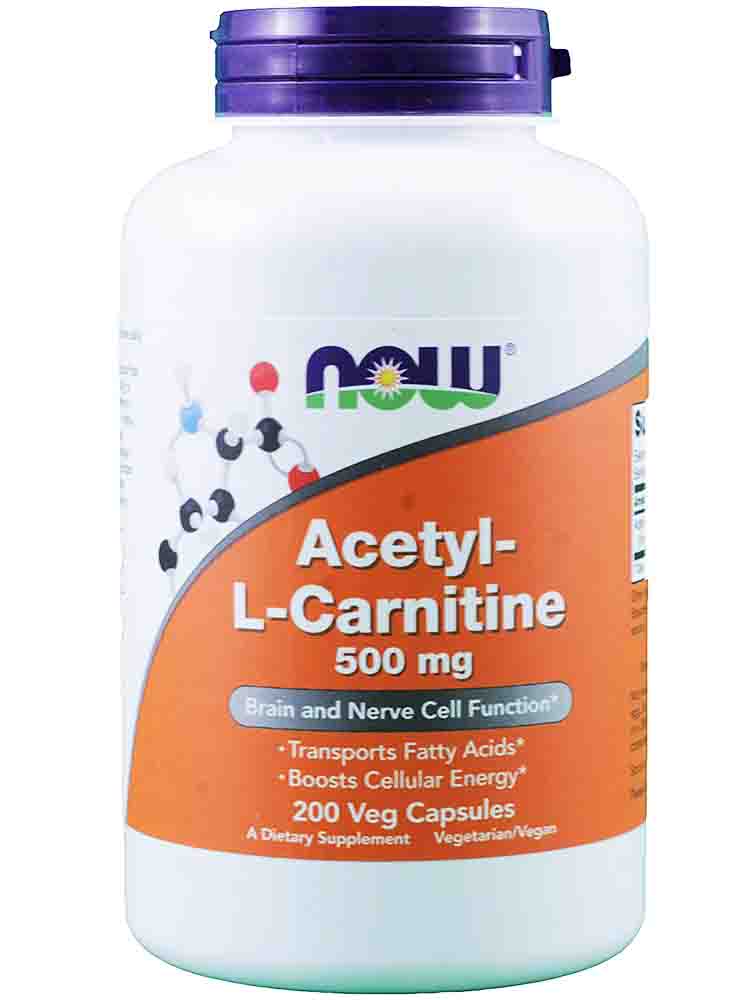 Л-карнитин NOW Acetyl L-Carnitine 50 капс.