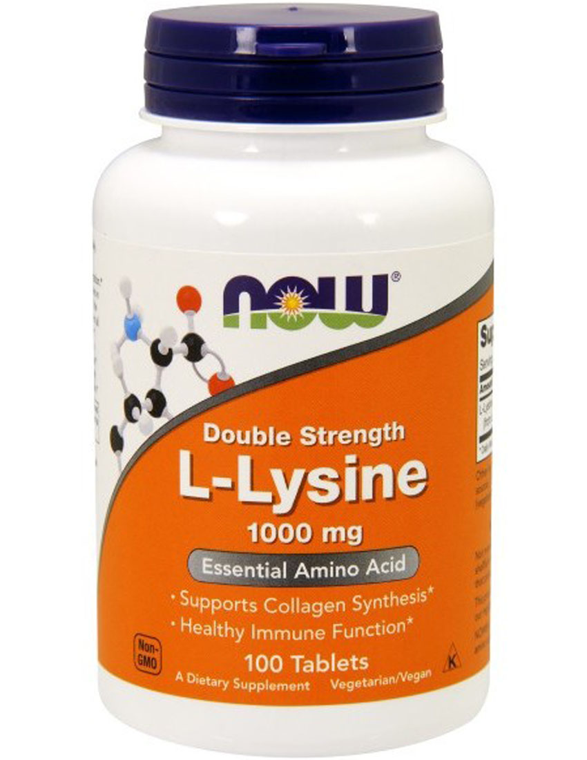 Аминокислоты NOW L-Lysine 1000 мг 100 табл