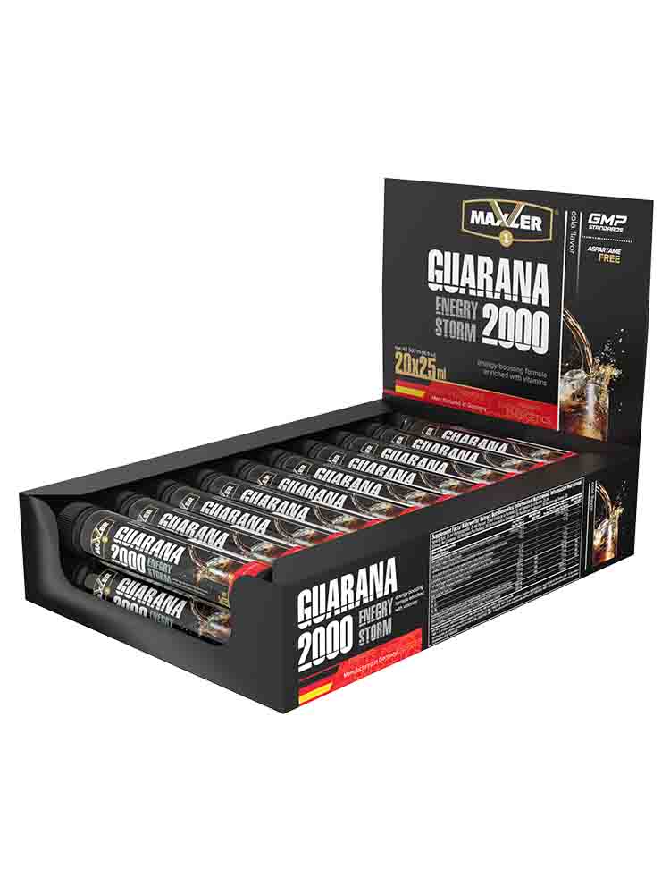 

Энергетики Maxler (Макслер) Energy Storm Guarana 2000 14 х 25 мл. кола