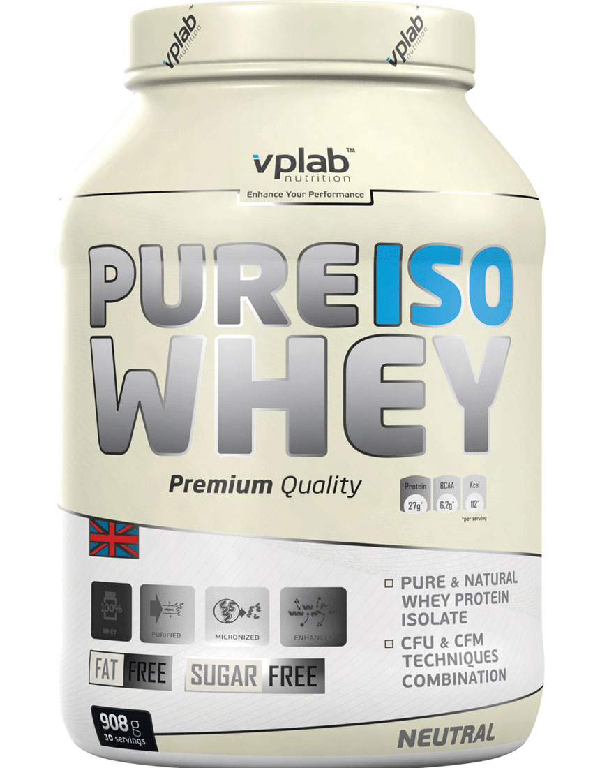 

Протеины VPLab Nutrition Pure Iso Whey 908 гр. персик-манго