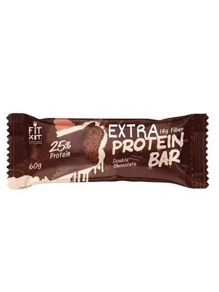 Протеиновые батончики FitKit Protein Bar Extra 55 гр. тройной шоколад
